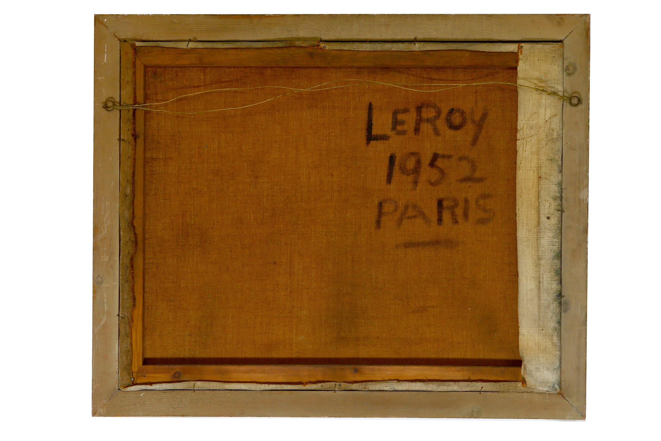 LEROY (1952) Abstract composition Oil on canvas 64 x 80cm