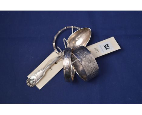 An Elizabeth II silver bangle, by Herbert Bushall & Son Ltd., Birmingham 1963; an Elizabeth II silver bangle, by Cohen & Char