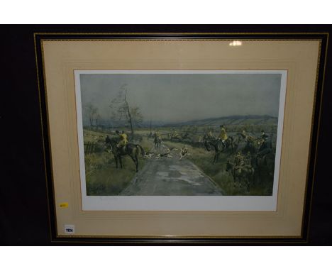 A signed print after Lionel Edwards - "Hunting Countries".