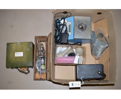 A Universal Avometer; a Testers Relay no.299AN with military arrow mark; an RC1 Rectifier-Controller; and other items.