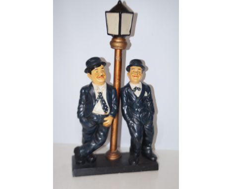 Ceramic Laurel &amp; Hardy figure height 55 cm