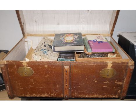 Large Victorian trunk &amp; contents 