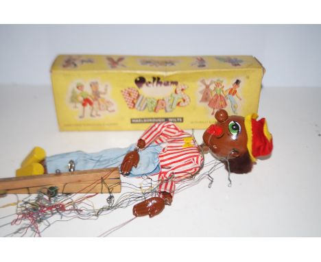 Pelham puppet Minstrel in original box 