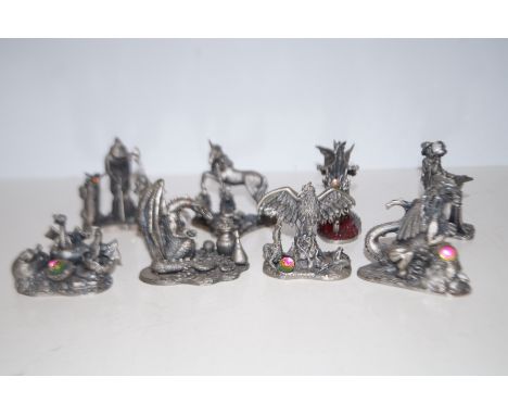 Collection of 7 myth and magic figures