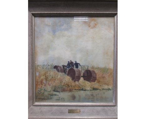Donald W. "Don" Burns (American, 1919-1989), Marsh Buggy, watercolour, signed lower right "Don Burns", 58 x 53cm. Provenance: