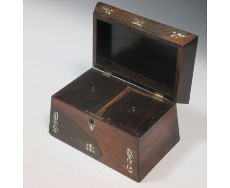 A Victorian tea caddy 16 x 23 x 15cm  