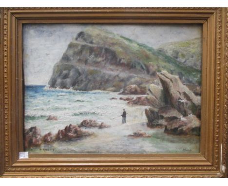 A group of Marine scenes, to include William Marjoram (British, 1859 - 1928) A fishing boat to shore, A.P. Cutts, Fisherman o