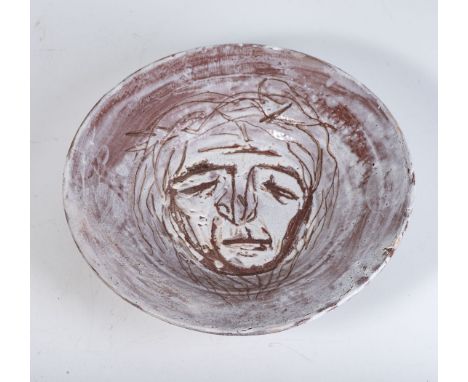 After Irma Stern ( -) PORTRAIT glazed ceramic bowl diameter: 32cm 