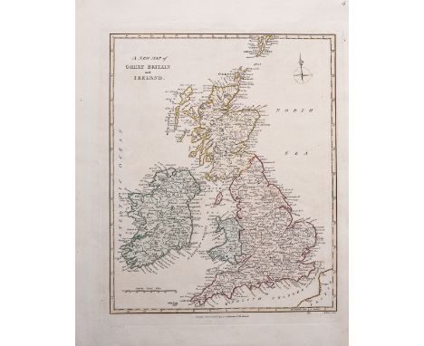 R Wilkinson THREE MAPS OF THE BRITISH ISLES London: R Wilkinson, 1794 A New Map of Great Britain and Ireland:Copper engraving