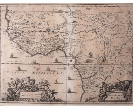 Olfret Dapper NIGRITARUM REGIO [WEST AFRICA] Amsterdam: Jacob van Meurs, [1668] Copper engraving, aged toned except for light