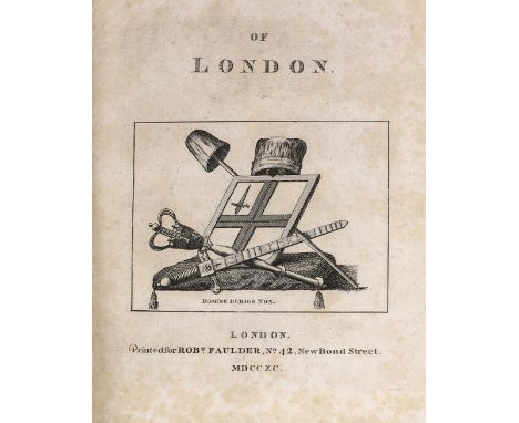 ° ° Pennant, Thomas - Of London, 1 vol in 2, with portrait frontispiece, engraved title, extra illustrated with plates, many 