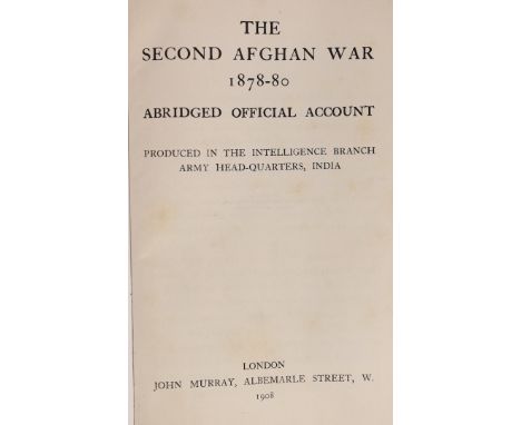 ° ° MacGregor, Charles Metcalfe, Sir and Cardew, Francis Gordon - The Second Afghan War, 1878-80, Abridged Official Account, 
