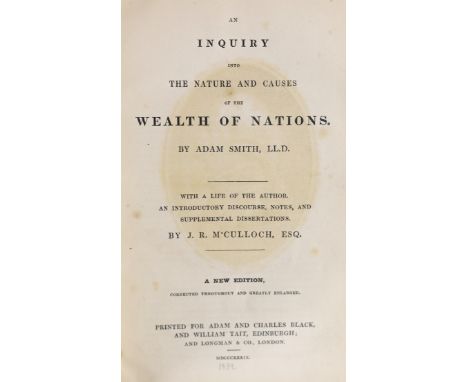 ° ° Smith, Adam - An Inquiry into the Nature and Causes of the Wealth of Nations. With a life of the author, an introductory 