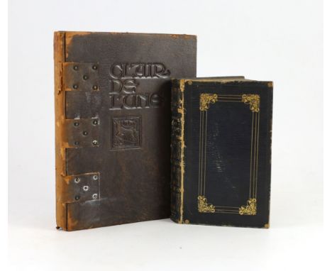 ° ° Allstree, Richard - The Whole Duty of Man, 8vo, rebound straight grained black morocco gilt, with engraved Royal Armorial