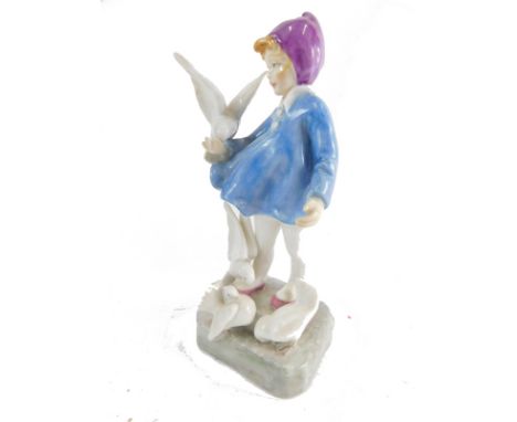 A Freda Doughty Royal Worcester figure November, 3418, printed marks beneath, 20cm high. 