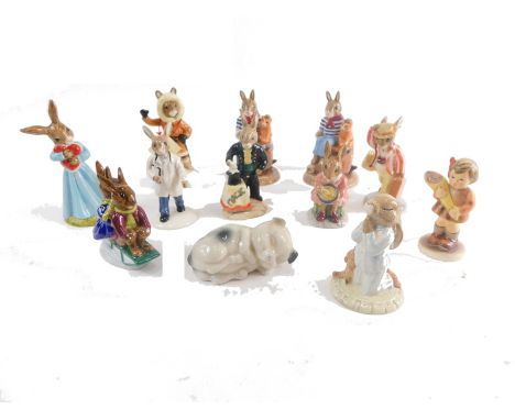 Various Royal Doulton Bunnykins figures, to include Eskimo Bunnykins, 12cm high, Cabin Boy, small quantity of other Bunnykins