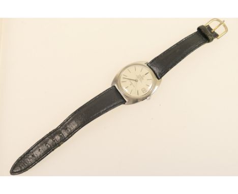 Gent's Omega Constellation stainless steel chronometer wristwatch, circa 1960s, silvered circular dial with baton numerals, c