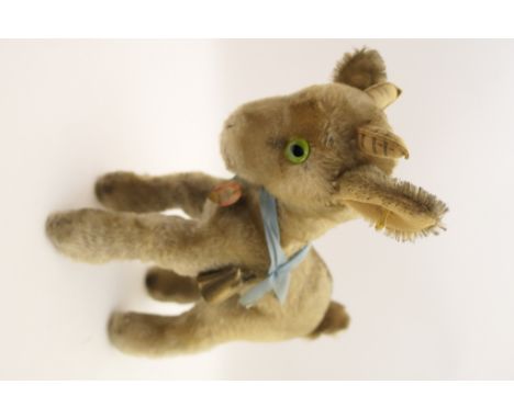 Steiff mountain goat kid 'Zicky', original collar label, 32cm