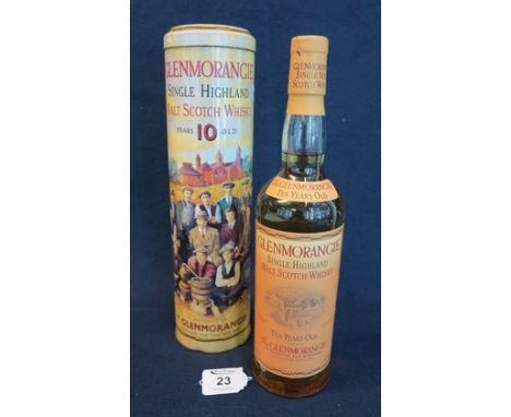 The Glenmorangie 10 years old single Highland malt Scotch whisky, 70cl, 40% volume, in tin presentation case. Sealed. (B.P. 2