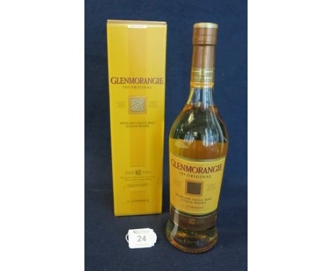 Glenmorangie 'The original Highland single malt Scotch whisky' age 10 years, in original card presentation case. 70cl, 40% vo
