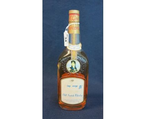 King George IV Supreme old Scotch whisky, bottled in Scotland. (B.P. 24% incl. VAT)
