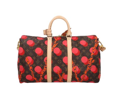 LOUIS VUITTON Weekender "KEEPALL 45 RAMAGES", Koll.: 2015. RARITÄT. SAMMLERSTÜCK. LIMITED EDITION. Monogram Canvas Serie mit 