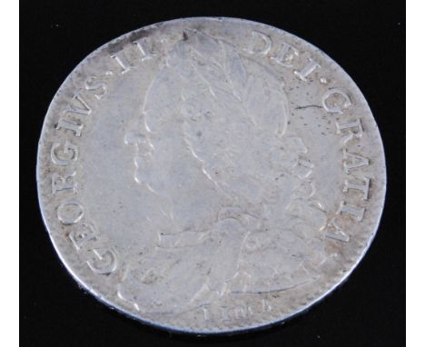 Great Britain, 1746 half crown, George II bust with Lima below, rev; crowned quartered shields, date divided by crown. (1)