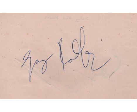  ENTERTAINMENT: Selection of vintage signed album pages by various actors, actresses and entertainers including Guy Rolfe, Ja