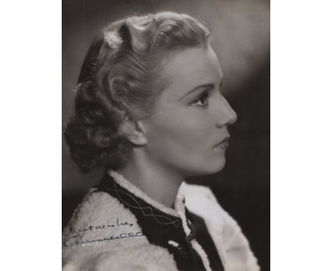  CINEMA: A large 4to photograph album containing over 30 vintage signed 8 x 10 photographs and slightly smaller by various fi