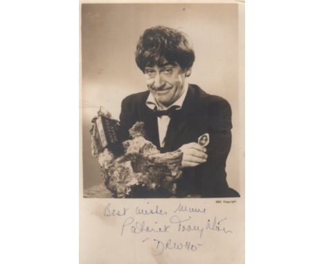 TROUGHTON PATRICK: (1920-1987) English Actor, famous for his portrayal of the Doctor in Doctor Who. Signed and inscribed sepi
