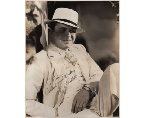  CINEMA: A large 4to photograph album containing over 30 vintage signed 8 x 10 photographs and slightly smaller by various fi