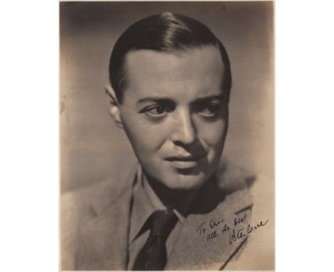  LORRE PETER: (1904-1964) Hungarian-born American Actor, remembered for his screen roles alongside Humphrey Bogart and Sydney