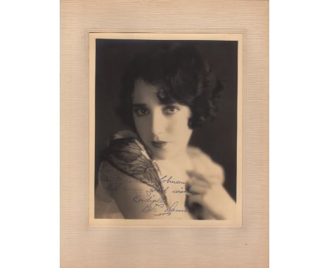  DANIELS BEBE: (1901-1971) American Actress. An excellent vintage signed and inscribed sepia 8 x 10 photograph of Daniels in 