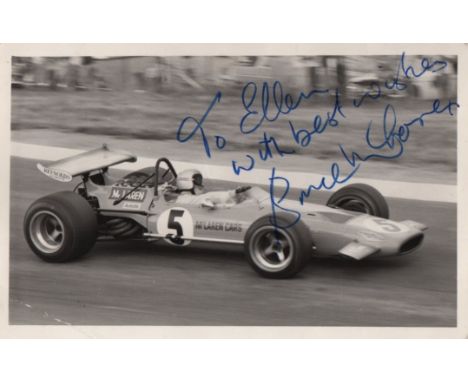 MCLAREN BRUCE: (1937-1970) New Zealand Formula One Motor Racing Driver, Designer, Engineer & Inventor. Signed and inscribed p