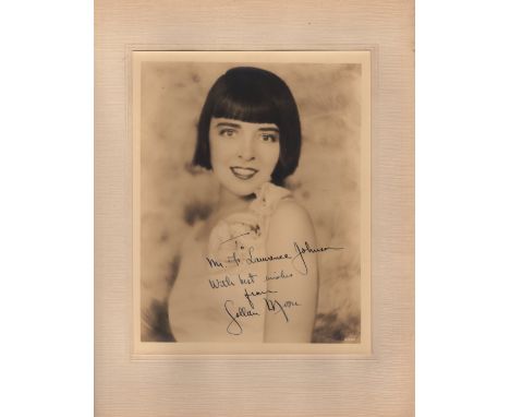  MOORE COLLEEN: (1899-1988) American Actress. A good vintage signed and inscribed sepia 8 x 10 photograph of Moore in a head 