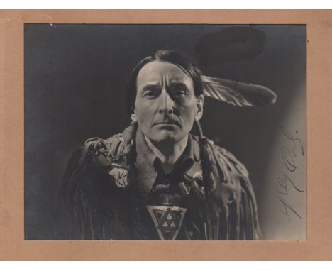 GREY OWL: (1888-1938) Archibald Belaney. British-born Canadian Conservationist, Author & Lecturer, an 'apostle of the wildern