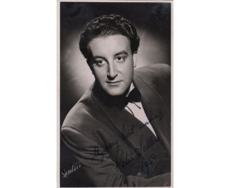  SELLERS PETER: (1925-1980) British Comedian and Actor. Vintage signed postcard photograph of Sellers in an early half length