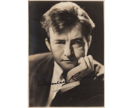  RAINS CLAUDE: (1889-1967) English Actor, famous for his role as Captain Renault in Casablanca (1942). Vintage signed 6.5 x 4