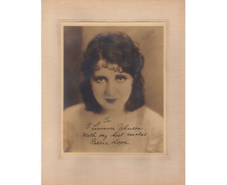  DOVE BILLIE: (1903-1997) American Actress. Vintage signed and inscribed sepia 8 x 10 photograph of Dove in a head and should