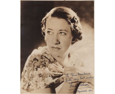  BRITISH ACTRESSES: Selection of vintage signed postcard photographs (4) and 8 x 10's (3) by various British film actresses c