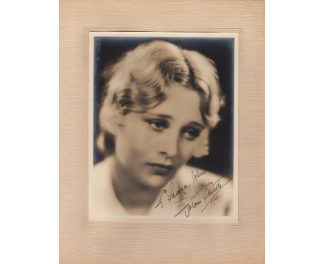  COSTELLO DOLORES: (1903-1979) American Actress. Vintage signed and inscribed sepia 8 x 10 photograph of Costello in a close-