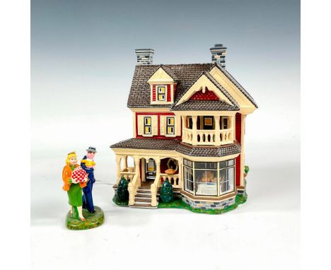 Part of the Original Snow Village lighting collection. Department 56 backstamp. This item has its original box: 9.5"L x 7.75"