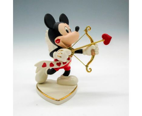 Mickey dressed as cupid with bow and heart shaped arrow. Lenox Disney backstamp. Issued: 20th centuryDimensions: 5"L x 4"W x 