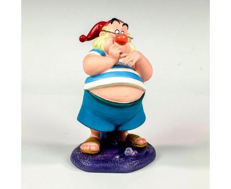 Porcelain sculpture modeled as Mr. Smee from Disney's Peter Pan. Walt Disney Classics backstamp. This item has its original b