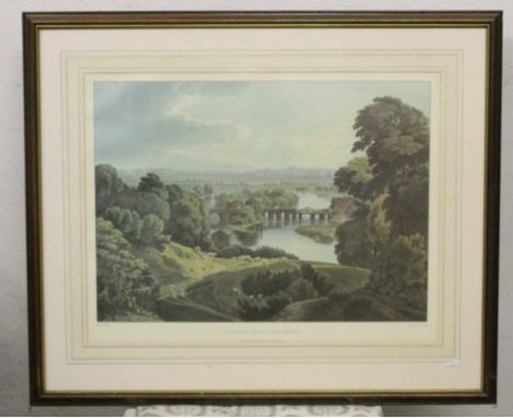 W. & R. Havell - 'Caversham Bridge, Near Reading', print, published August 1, 1818, London, Thomas McLean, 49.5 x 36cm approx