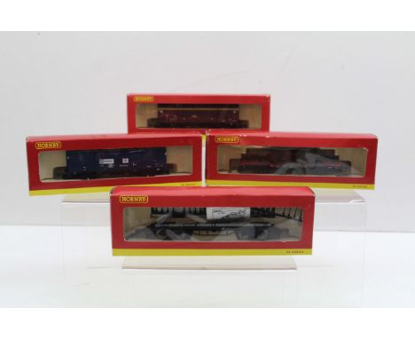 Hornby - 00 gauge Prorail REA van 200759, R6264; a EWS 45 ton VDA closed van 200731, R6042C; a 45 ton GLW Steel carrier 40127