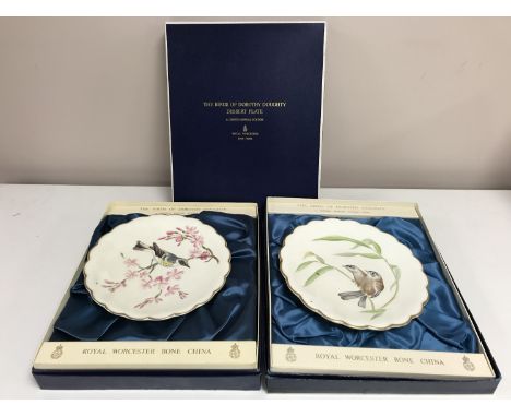 A large collection of series and collector's plates including Royal Worcester The Birds of Dorothy Doughty, Spode Derby limit