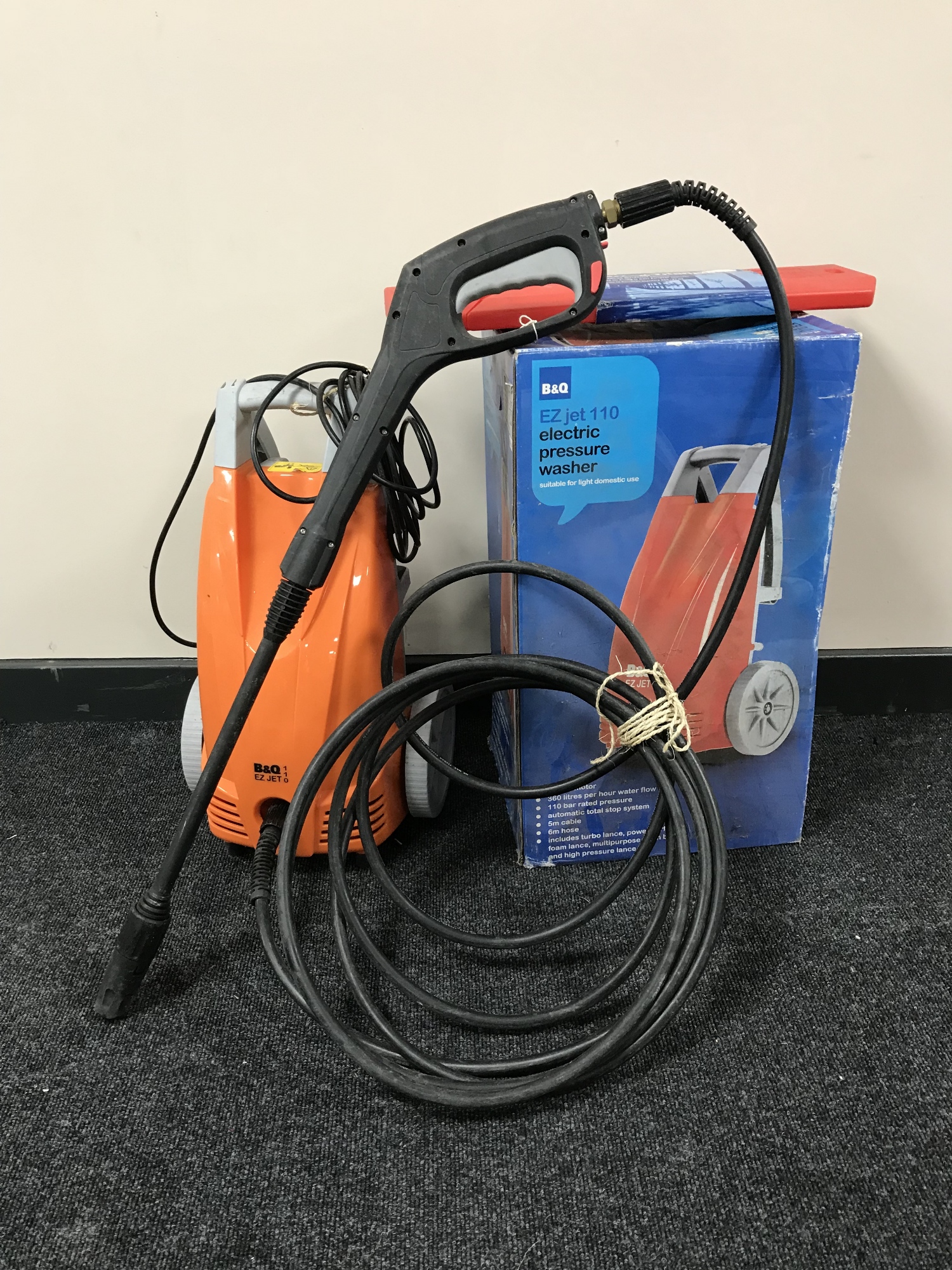 A Boxed B & Q Electric Pressure Washer