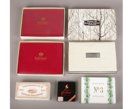 Assorted vintage premium cigarettes in original packaging and including unopened. Sobranie Virginia No. 40, Sobranie Cocktail