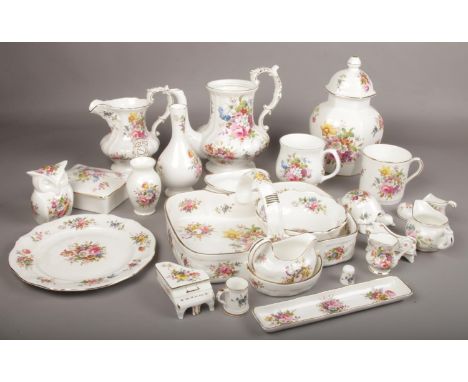 A collection of china, Mainly Hammersley decorated in the Howards Sprays design.  